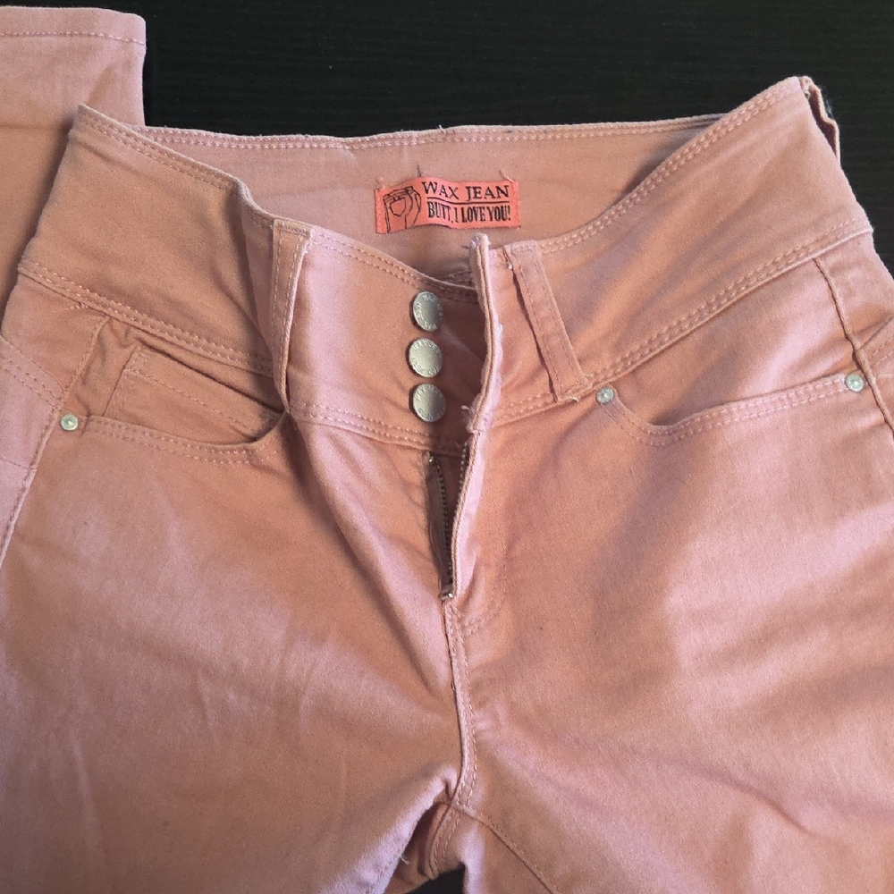 Wax Jean Women's High Rise Peach Jeans